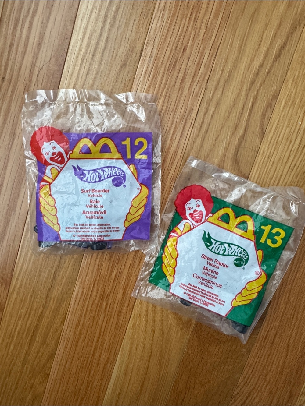 Vintage 1999 McDonald’s Happy Meal Hot Wheels Lot - Sealed NIP